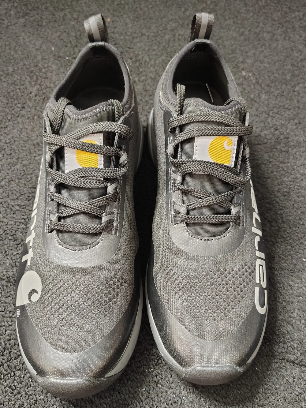 Carhartt Force Nano Composite Toe Black Gray Work Shoes Men's Size 8 New